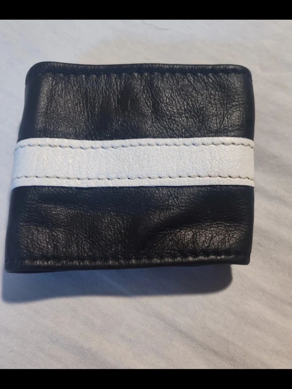 Vintage 1970's Leather Disco Armband Secret Hidden Wallet Compartment